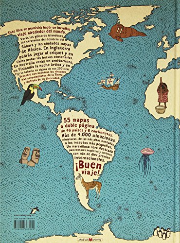 Atlas del mundo: Un insólito viaje por las mil curiosidades y maravillas del mundo (Libros para los que aman los libros) (Spanish Edition)