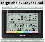 Youshiko Weather Station 3 Wireless Sensors, UK Version, Radio Clock view 5