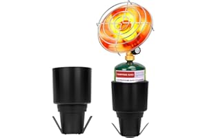 HEYDUOTON Propane Golf Cart Heater, Outdoor Propane Heater, Golf Cart Accessories, Portable Heaters for Golf Carts with Cup Holder Fits Most Golf Carts, Golf Gifts for Men