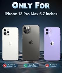 FNTCASE for iPhone 12 Pro-Max Case: Strong Magnetic