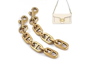 COICOIC 2 Pcs Women Purse Strap Extender for Coach Tabby Swinger Shoulder Strap Extender Bag Short Chain (2 pack Antique Gold