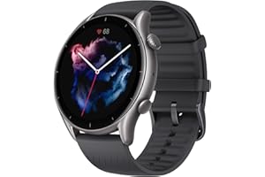 Amazfit GTR 3 Smart Watch 46mm for Android iPhone, 21-Day Battery Life, Alexa Built-in, GPS, Fitness Tracker with 150+ Sports Modes, AMOLED Display, Heart Rate Sleep Health Tracker, Black