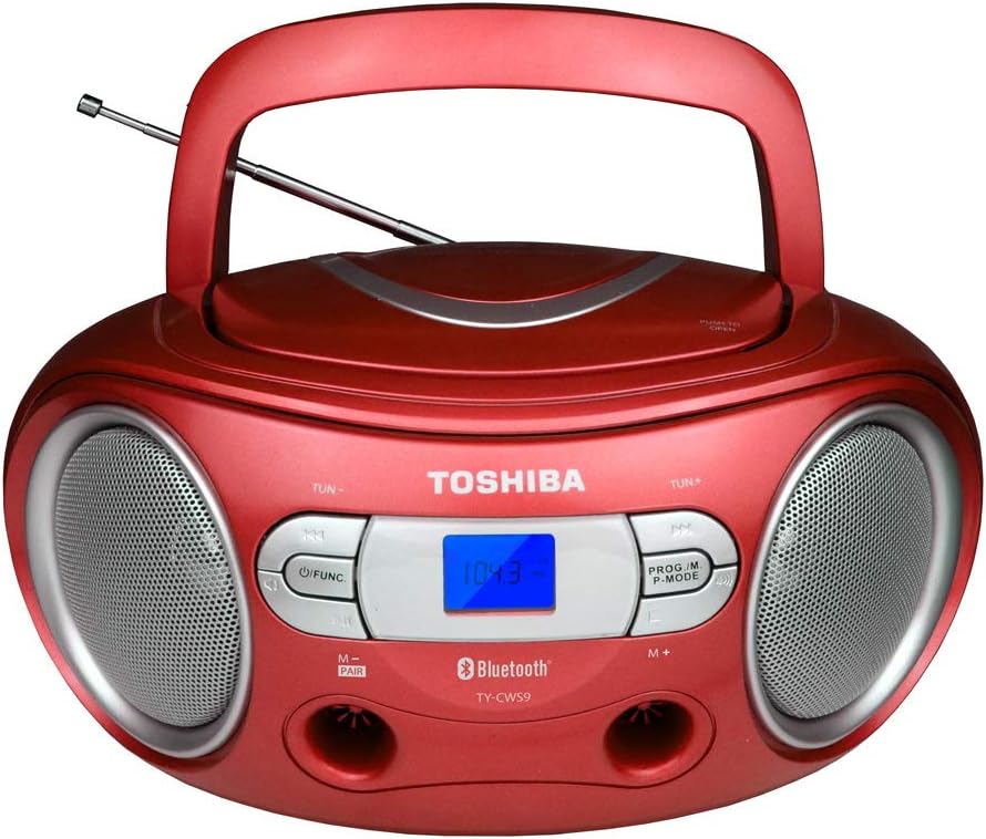Amazon.com: Toshiba TY-CWS9(R) Portable CD Bluetooth Boombox with AM/FM