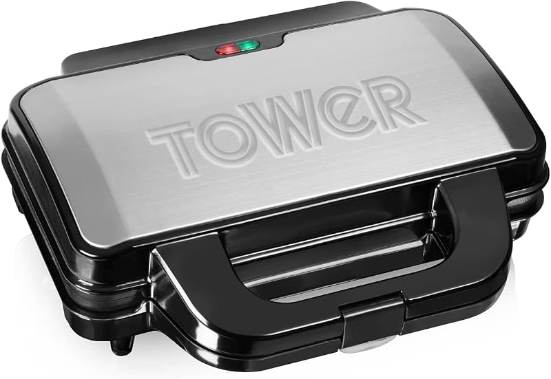 Tower Deep Fill Sandwich Maker 900W Extra Deep Non-Stick Plates T27013