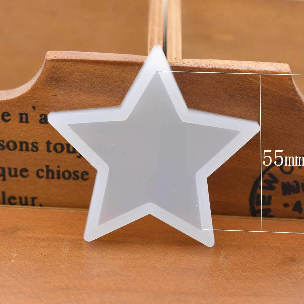 DHmart Star Round Heart Oval Square Scrapbooking Silicone Mold Resin Silicone Mould Handmade DIY Jewelry Making epoxy Resin molds