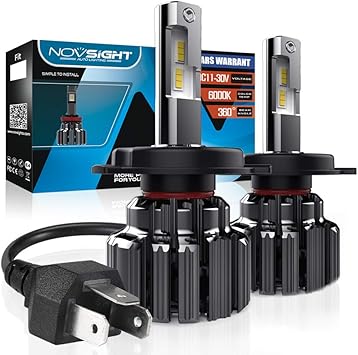 Amazon Com H4 9003 Led Headlight Bulbs High Low Beam Tx Smd Led Chips All In One Conversion Kit 6000k Cool White 45w 100lm 6000lmx2 2 Year Warranty Automotive