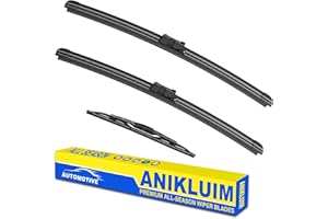 ANIKLUIM® 24"+21" Wiper Blades with 13" Rear Wiper Blade Set Replacement for 2009-2017 Traverse Windshield Wipers Original Factory Quality (Pack of 3)