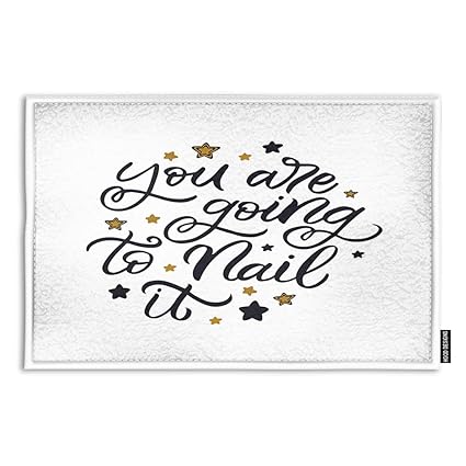 Amazon Com Hgod Designs Quote Doormat Funny Cute Quote You Are