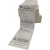 4x6 (100x150mm) Fanfold Direct Thermal Shipping Labels, 8 Stacks / 4000 Labels – Perforated, Compatible with Zebra, Rollo, UPS, FedEx