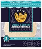 Siete Cassava & Coconut Flour Tortillas, Paleo Approved, 8 count (1 Pack - 8 Tortillas)