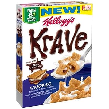 Kelloggs Krave Smores Cereal 11oz Box Pack Of 4 - 