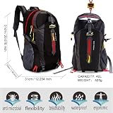 Besrina 40L Lightweight Hiking Backpack Multi-Function Water-Resistant Rucksack view 3