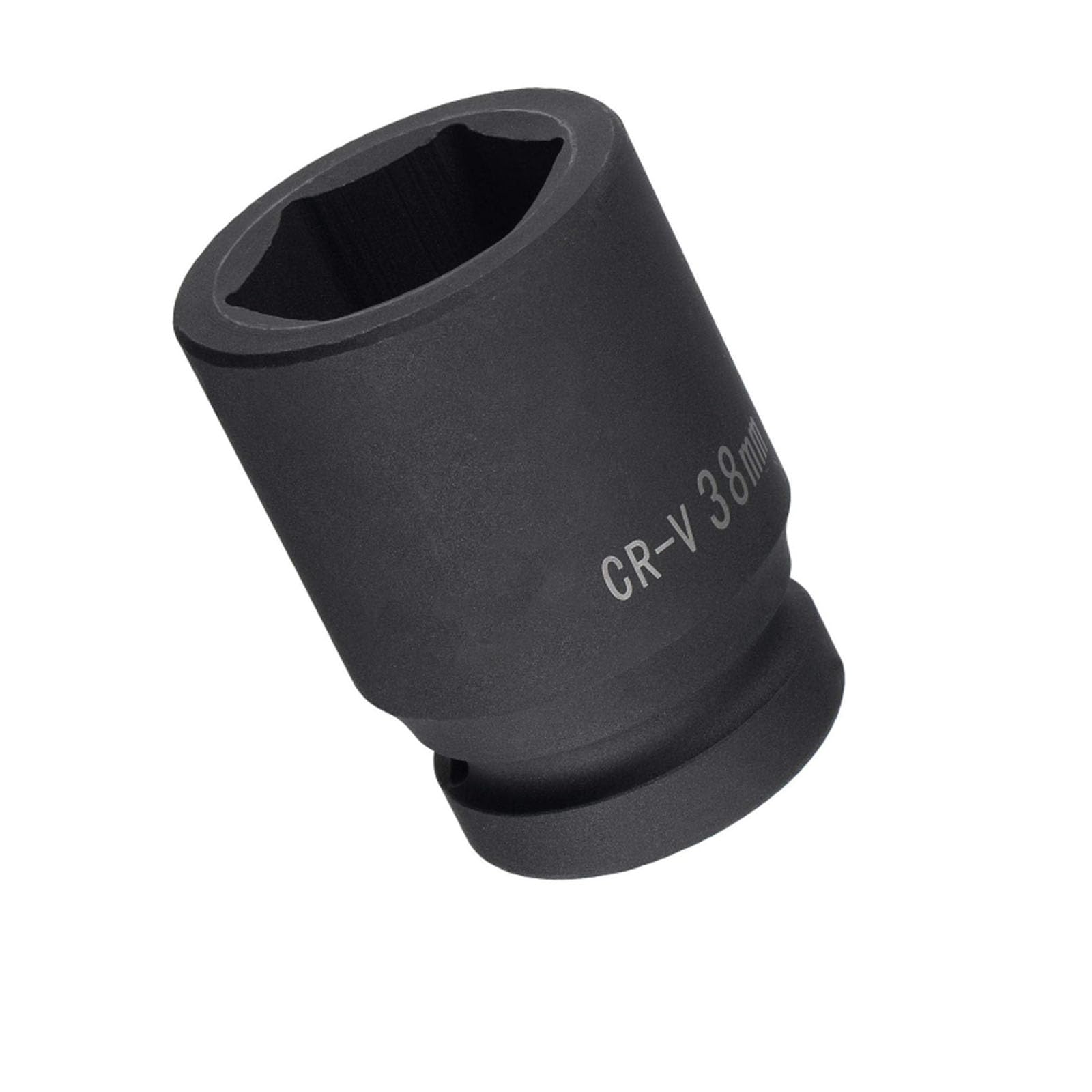 TOP-VIGOR 1 Inch Drive by 38mm 6-Point Impact Socket, Durable Reliable CR-V 80mm Length, Standard Metric Sizes for Home Car Repair