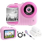 Kids Camera Instant Print, 3.5 Inch Screen Kids Digital Camera Instant, Christmas Birthday Gifts for Girls Age 3-12, Portable Toddler Camera Toy Gifts for 3 4 5 6 7 8 9 10 Year Old Girls Boys (Rose)