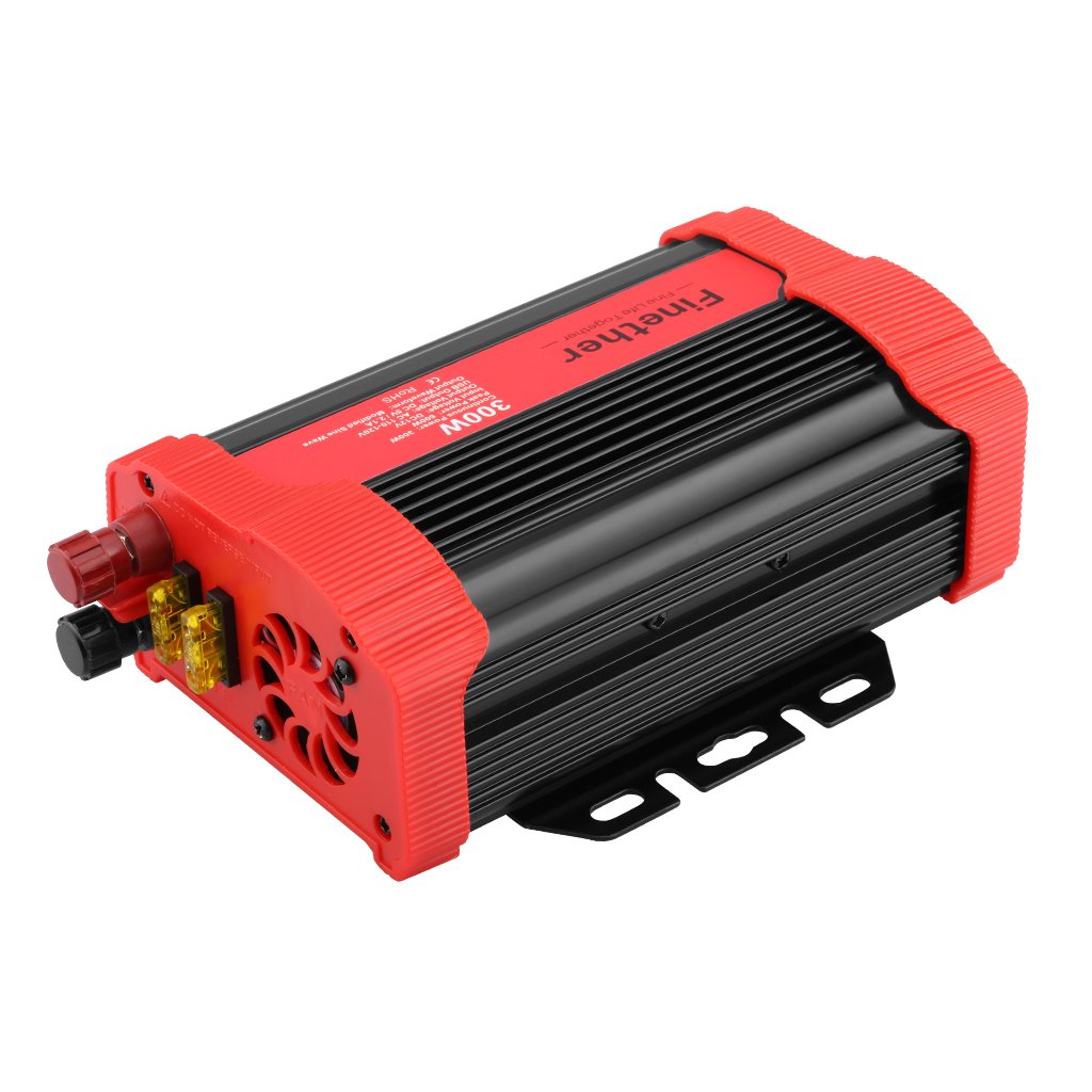 Finether Inversor de voltage de coche DC V a AC V Convertidor