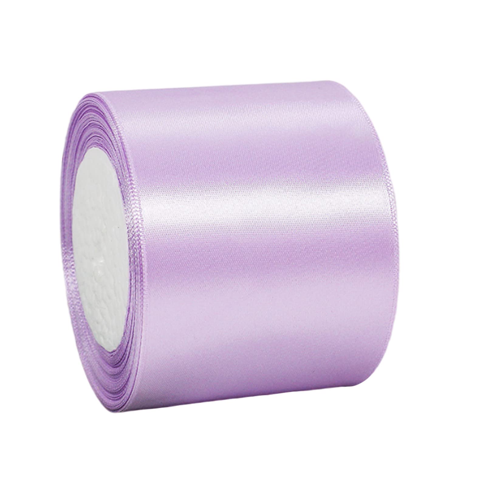 75mm Wide Thick Light Purple Ribbon for Gift Wrapping,22m 3Inch Large Fabric Satin Ribbon Purple Bow for Gift Wrapping,Ribbons for Crafting,Bouquets,Weddin, Car,Presents,Cake,Christmas Decorations