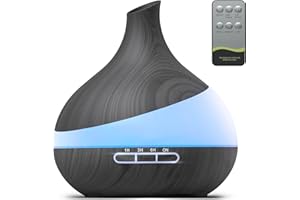 HJTHJT 500ML Essential Oil Diffuser: Aroma Diffuser with Remote Control for Hotel Spa Yoga Room - Humidifiers for Bedroom wit