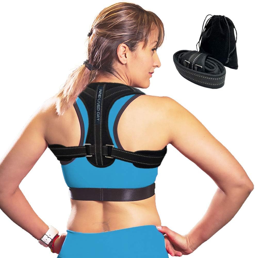 Posture Corrector for Men and Women,Bodywellness Posture Corrector,Adjustable Upper Back Brace and Clavicle Support,Improve Habitual Hunchback by Relieving Shoulder and Back Pain.(Unisex)