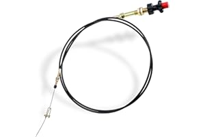 10FT Heavy Duty Vernier Locking Throttle Cable | Compatible with Universal Heavy Duty Equipment and Vehicles | 10FT Adjustabl