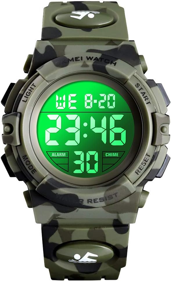 Dodosky Kids Digital Watch,Boys Sports Waterproof Led Watches with Alarm,Wrist Watch for Boys Girls Childrens, Best Gifts for Boys