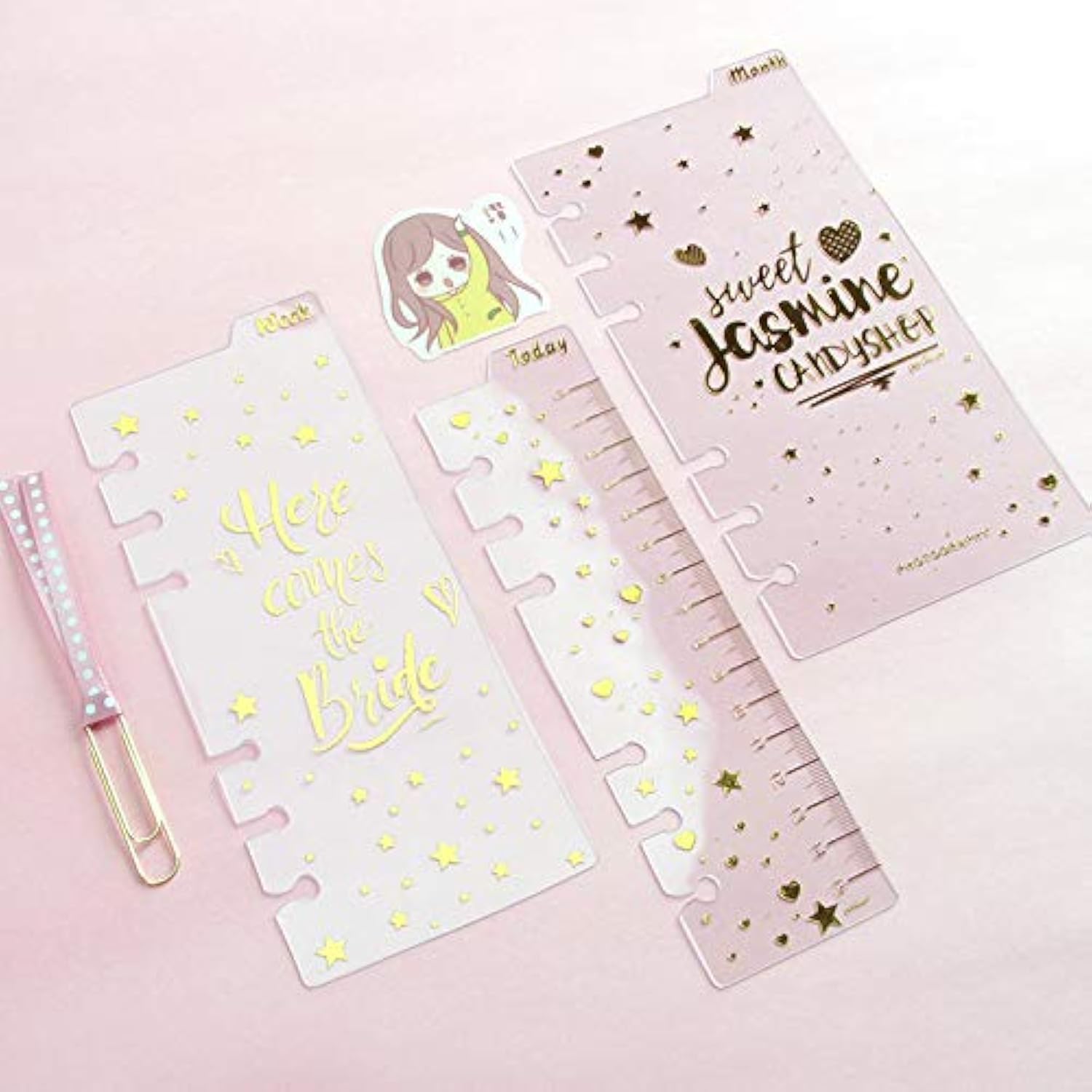 A5 Divider Ruler with Today,Week & Month Tab