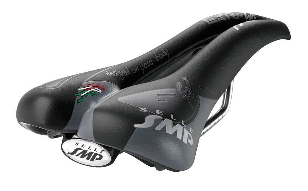 SMP Unisex Adult Extra Gel Saddle Black Extra Gel Black - Black, M