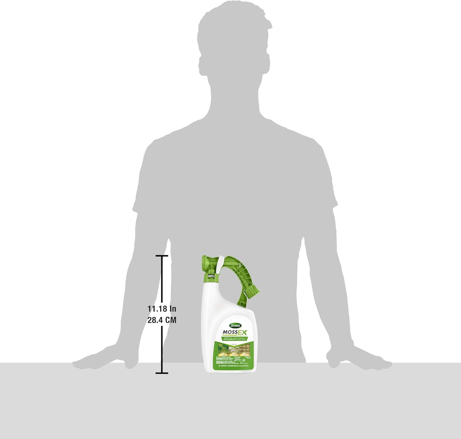 Scotts MossEx - Kills Moss but Not Lawns, Contains Nutrients to Green The Lawn, Moss Control for Lawns, Helps Develop Thick Grass, Treats up to 5, 000 sq. ft, 18.37 lbs. : Garden & Outdoor