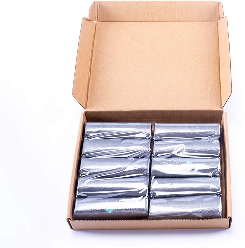 20lLiter Food Waste Bags 200pcs 4 Gallon Trash Bags for Bedroom Living Room Office Trash Can, Silver, 1 count (Pack of 200) - Image 3