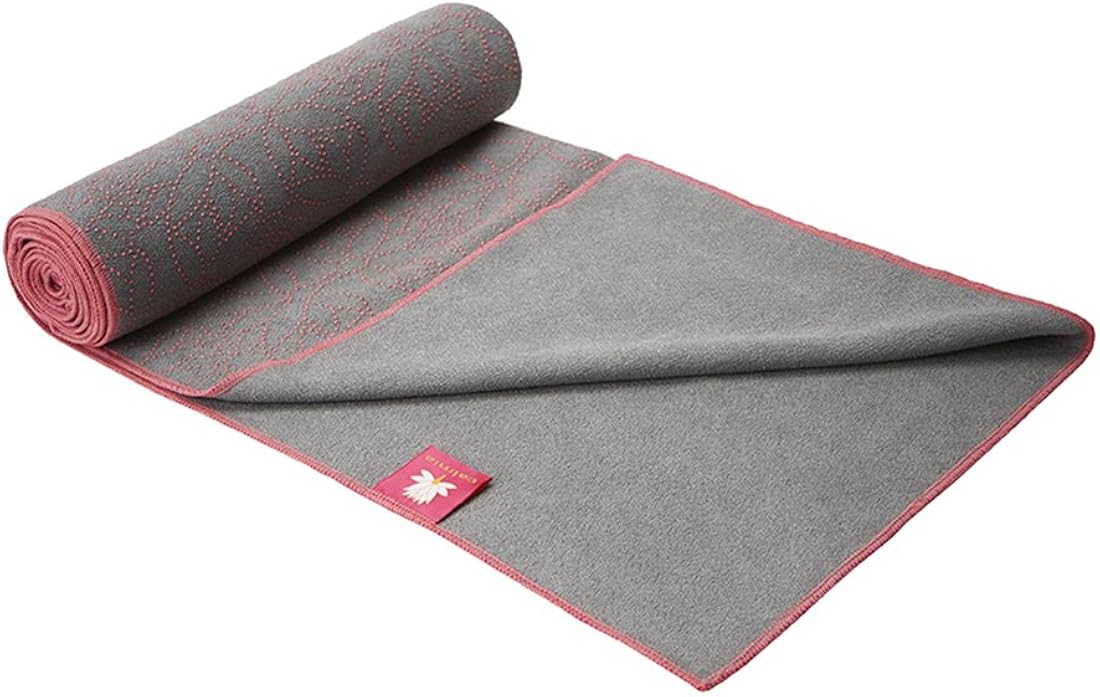 Calmia Super Grip Eternal Lotus Yoga Towel Non Slip Hot Yoga Bikram Workout Amazon.co.uk Clothing