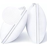 viewstar Bed Pillows Standard Size Set of 2, Hotel Cooling Down Alternative Gusseted Pillows for Side, Back, or Stomach Sleepers, White
