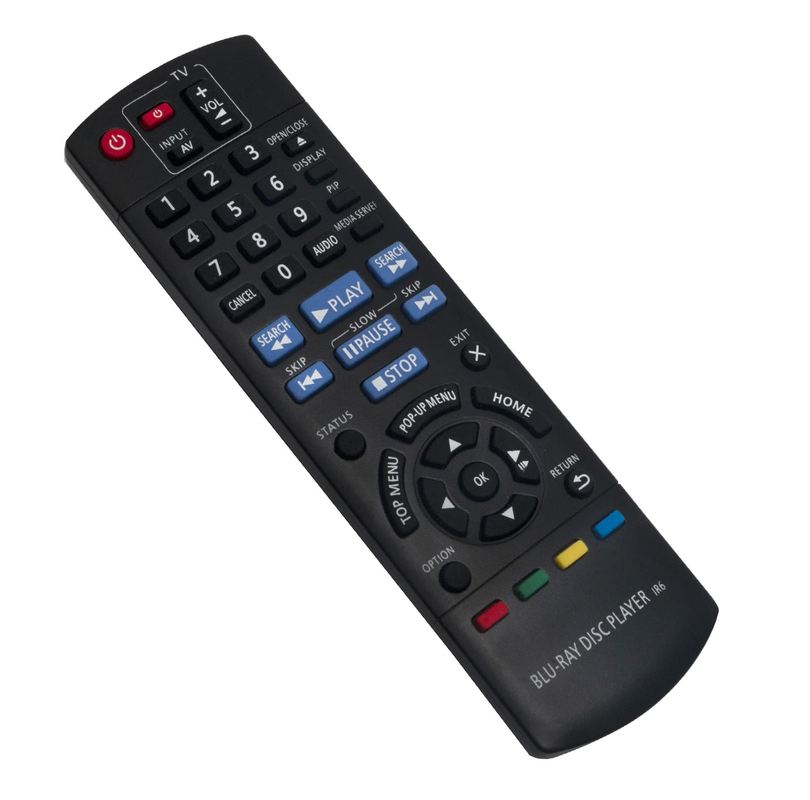 AULCMEET N2QAYB000577 sub N2QAYB000580 Replacement Remote Control Compatible with Panasonic Home Cinema Blu-ray Disc Recorder DMP-BD75EG-K DMP-BD75EB-K DMP-BD75EF-K DMP-BD75 DMP-BD75EE-K