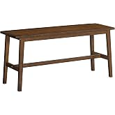 HOOBRO 39.3'' Bamboo Dining Bench, Farmhouse Kitchen Table Bench, Kitchen &amp; Living Room Furniture, Easy to Assemble, Sturdy and Stable, Mocha MA03CD01G2