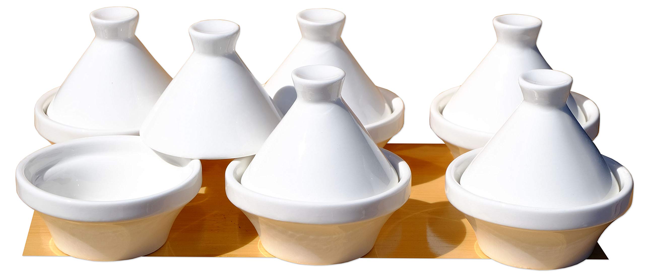 GOTO White small Tagine dishes 7cm X6 ceramic