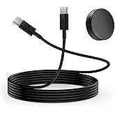 Oopaicnn 25W Watch Charger Dual USB-C Cable Super Fast Wireless Charging Station for Galaxy Watch 7/6/5/4 Series & S25/S24/S23/S22 Ultra/Z Flip 6 3.3ft (No Adapter)