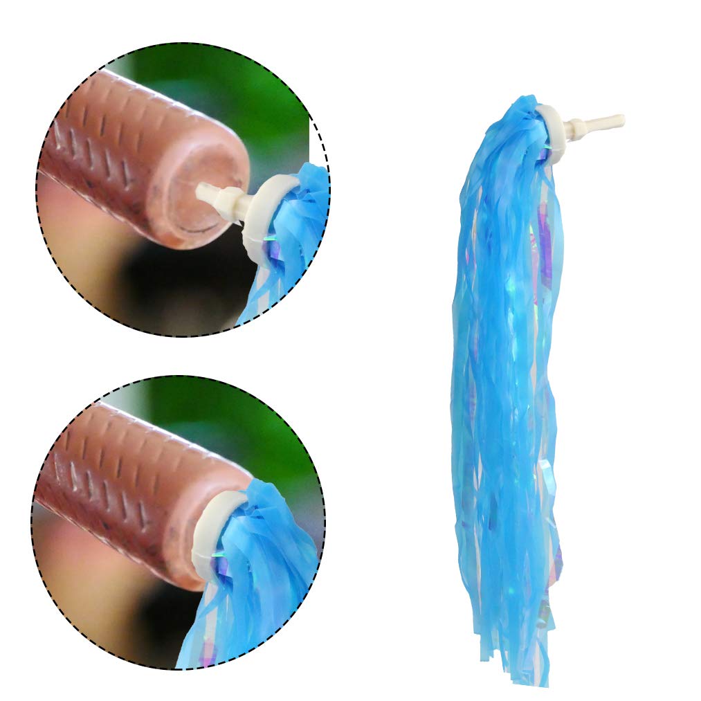 Yolyoo Kids Bicycle Bike Handlebar Streamers,Tassel Ribbons Children Scooter Handlebar Streamers for Girls Boys Scooter Handgrip