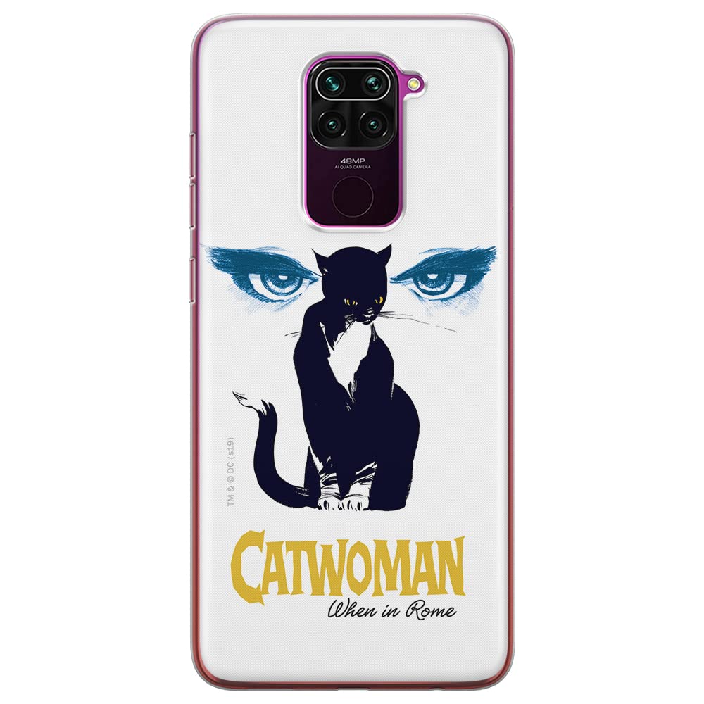 ERT GROUP mobile phone case for Xiaomi REDMI NOTE 9 original and officially Licensed DC pattern Catwoman 007 optimally adapted to the shape of the mobile phone, case made of TPU