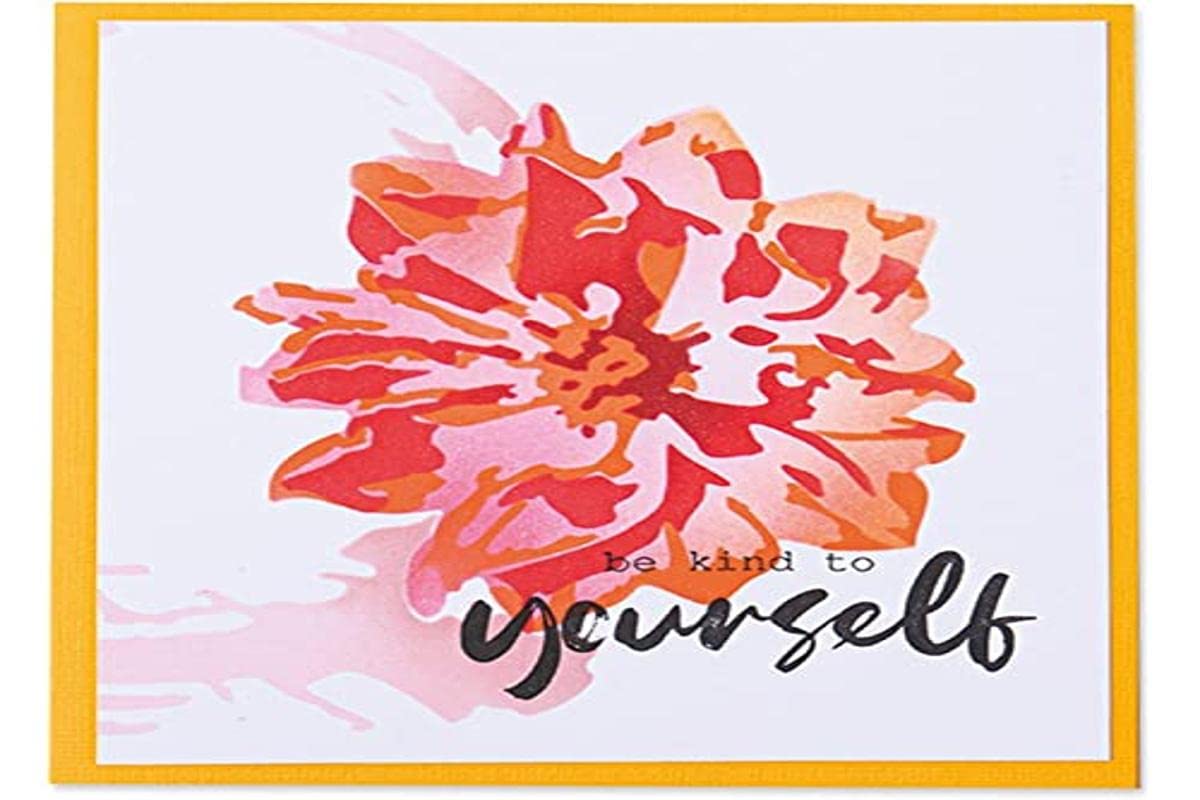 Sizzix Layered Stencils 4PK-Painted Flower by Olivia Rose, 665264, Multicolor