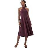 Pact Organic Cotton Women's Fit &amp; Flare Halter Dress