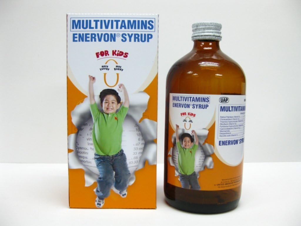 2 Enervon Syrup Multivitamins (2 x 120ml) Health
