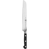 ZWILLING Pro 9-inch Razor-Sharp German Z15 Serration Bread Knife, Made in Company-Owned German Factory with Special Formula Steel perfected for almost 300 Years, Dishwasher Safe