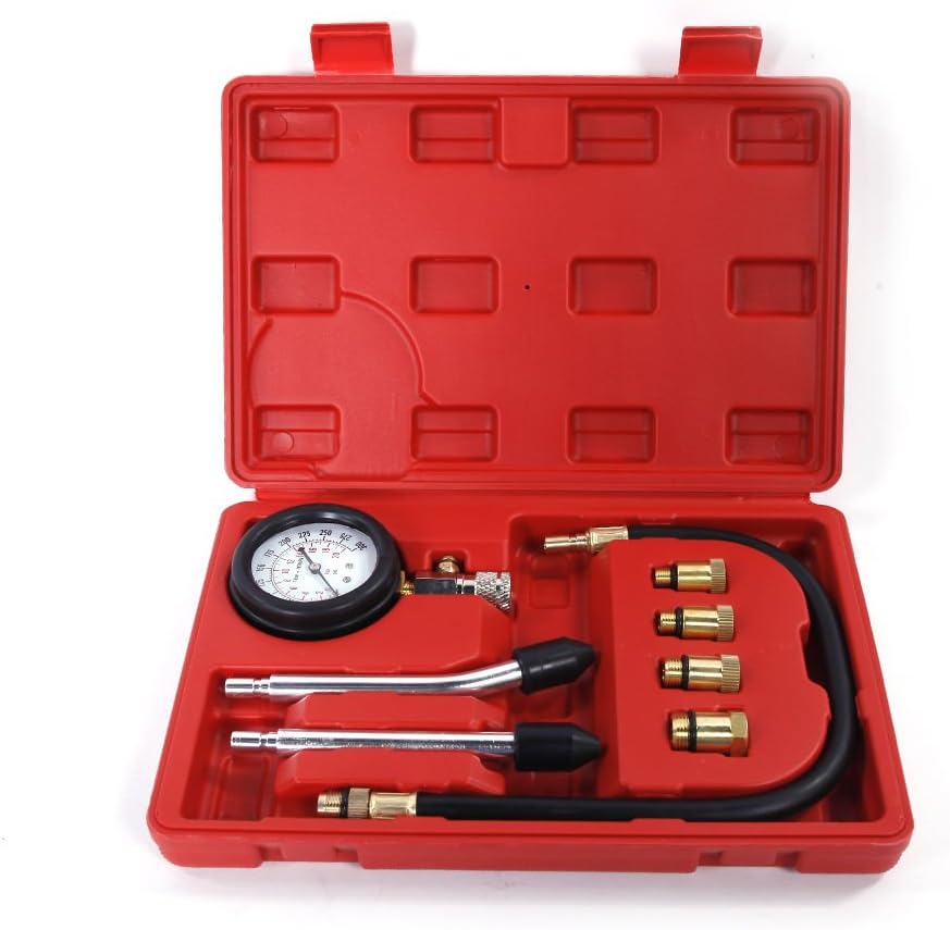 Carb Omar Petrol Gas Engine Cylinder Compression Tester Kit Gauge Automotive Diagnostic