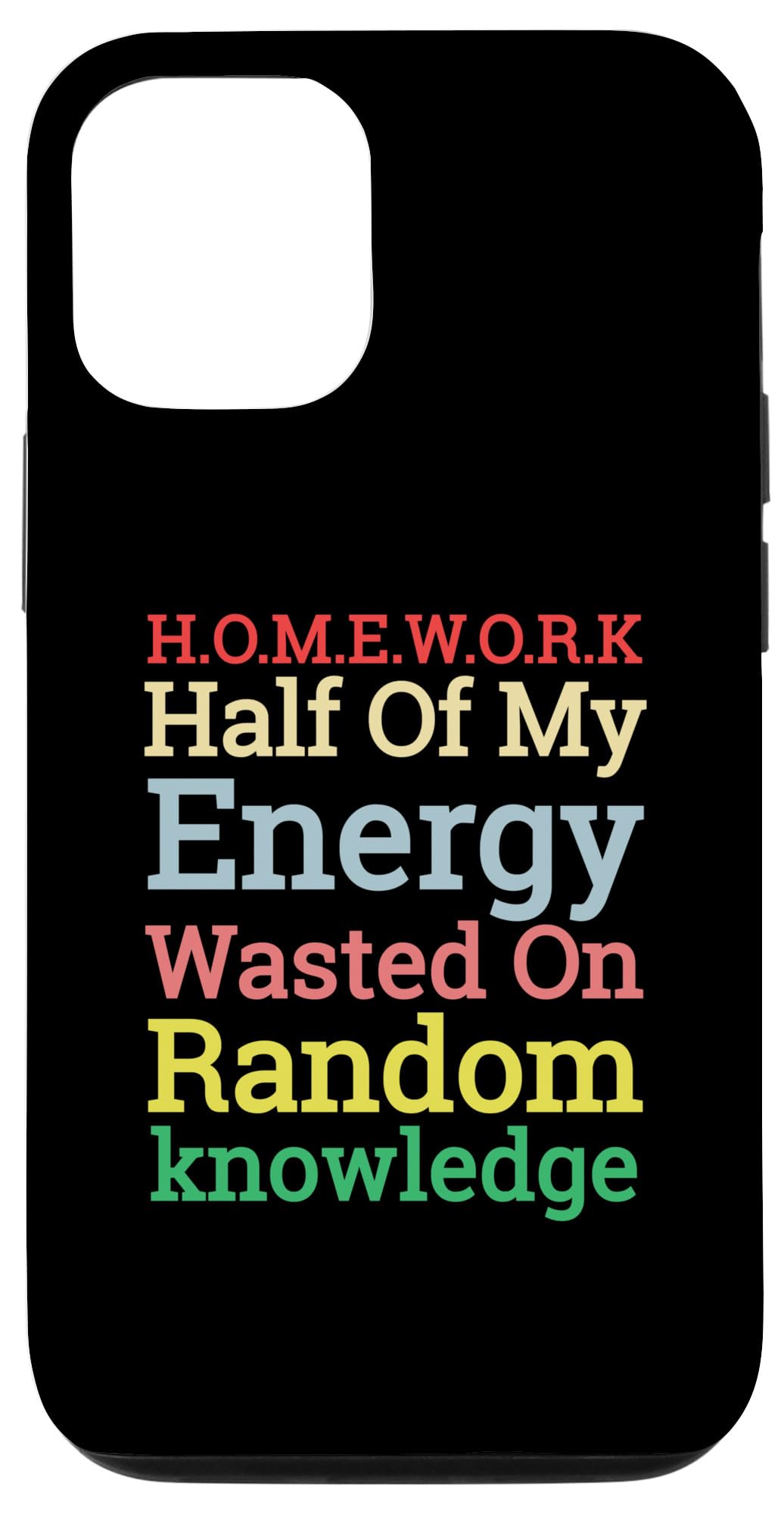 iPhone 15 Funny No to Homework Definition Popular Teen Student Case