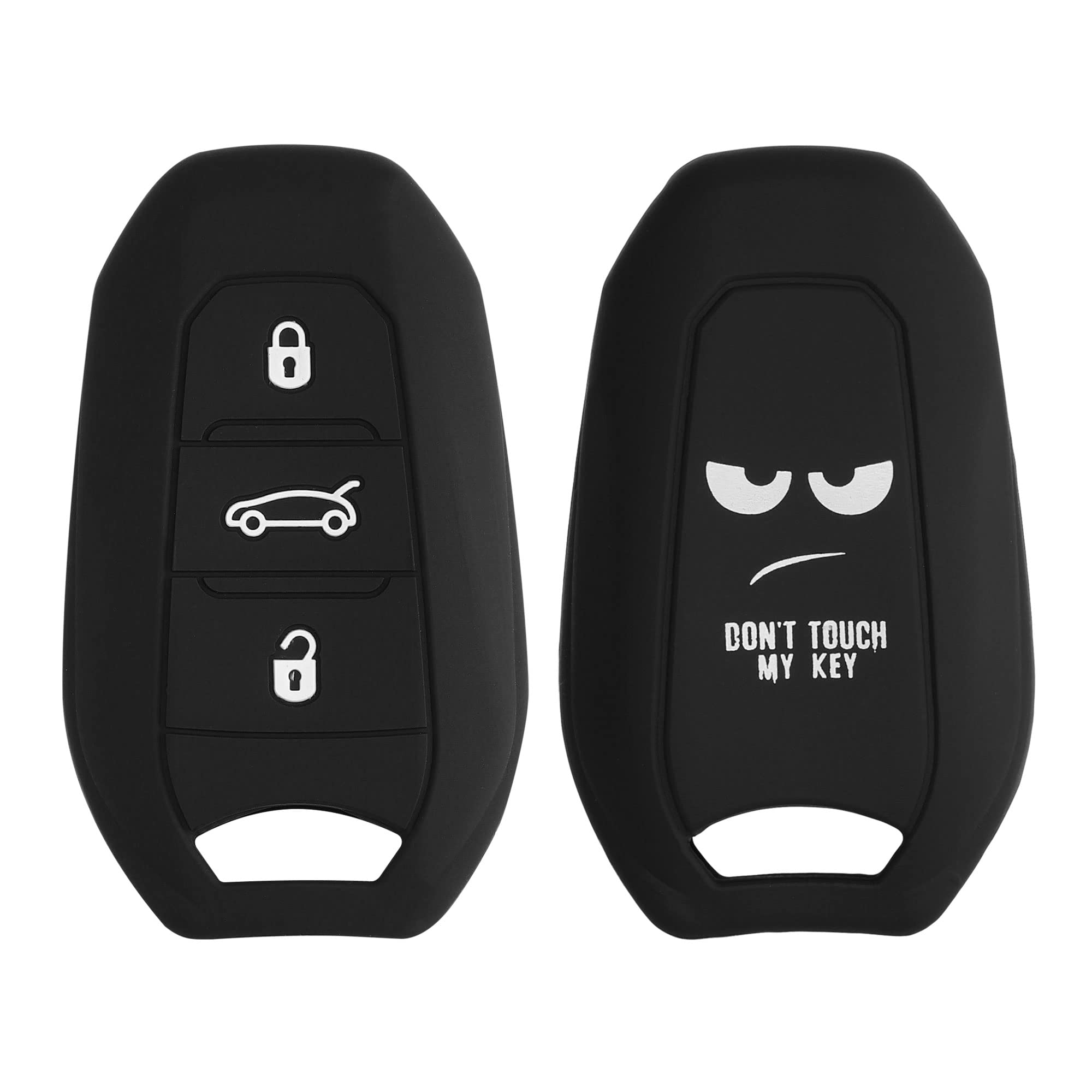 kwmobile Silicone Key Fob Cover Compatible with Opel 3 Button Car Key Smart Key only Keyless Go