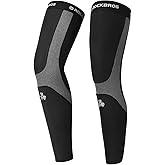ROCKBROS Cycling Running Leg Warmers for Men Women Winter | Cold Weather Leg Warmer Thermal Fleece Long Leg Sleeves Non-Slip
