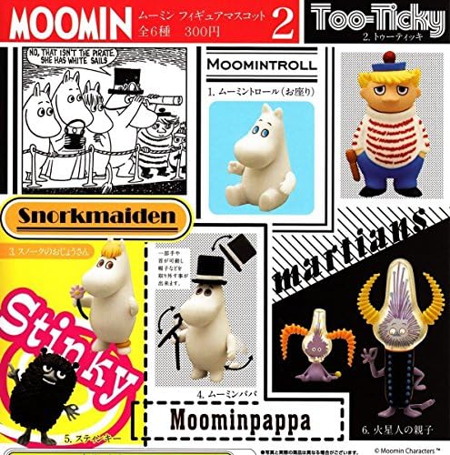 Capsule MOOMIN Moomin figure mascot 2 whole set of 6