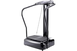 Z ZELUS ZELUS Vibration Plate Exercise Machine | Extra Large 1.5hp Workout Equipment for Weight Loss Fitness | Gym Equipment for Home with Built-in Speakers, Resistance Bands, Holds up to 330lb, Black