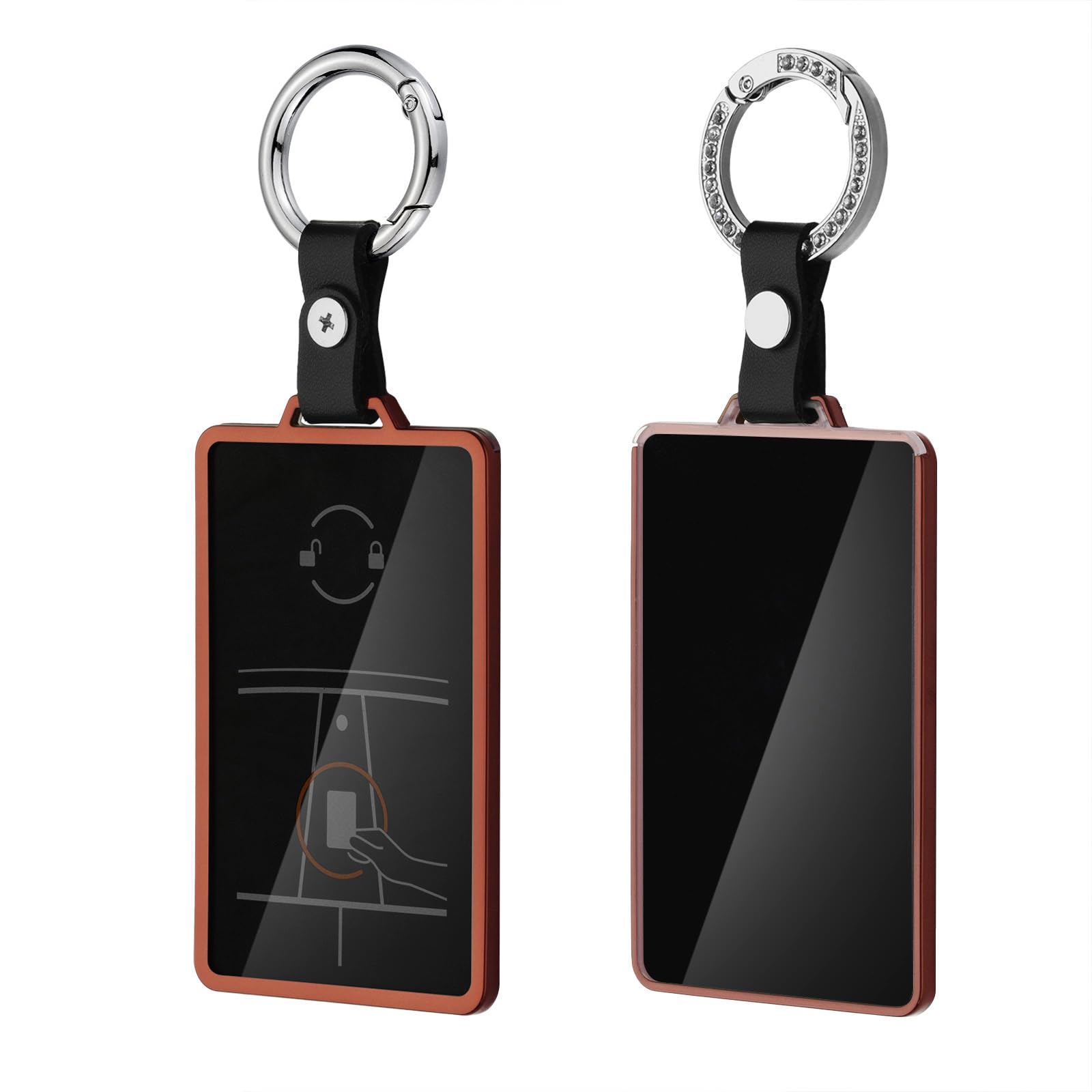 Photo 1 of ***READ NOTES***(MISSING KEYCHAIN HOLDER)
YIJINSHENG Key Card Holder Case for Tesla Model 3 Model Y S/X Soft TPU Full Protection key fob cover Shell Accessories Key Chain 2 PCS