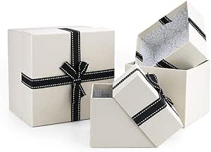 Juego de 3 cajas de regalo de diferentes tamaños, caja de ...