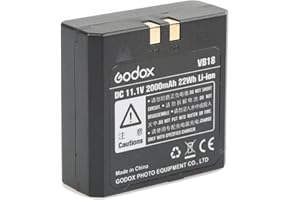 Fomito Godox VB18(Improved Battery) Li-ion Battery for Godox V850 V860C V860N Neewer TT850 TT860 Speedlite Flash GREPOW(650Ti