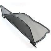 Wind Deflector for BMW 3-Series E30 (1987-1993) - Foldable - with Quick Release Fastener - Black | Windstop | Wind Blocker